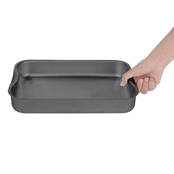 Vogue Baking Dish Hard Anodised - 325x225x45mm12 3/4x8 1/2 x1 3/4" - Image 5