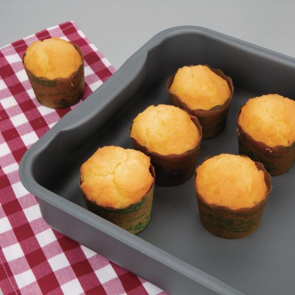 Vogue Baking Dish Hard Anodised - 370x265x70mm 14 1/2x10 1/2x2 3/4" - Image 7