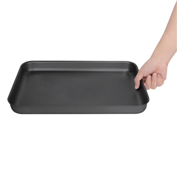 Vogue Bakewell Pan Hard Anodised - 370x220x40mm 14 1/2x10 1/2x1 1/2" - Image 4