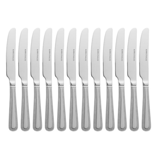 Olympia Bead Dessert Knife St/St (Box 12) - Image 3