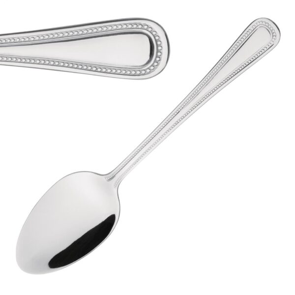 Olympia Bead Dessert Spoon St/St (Box 12) - Image 3