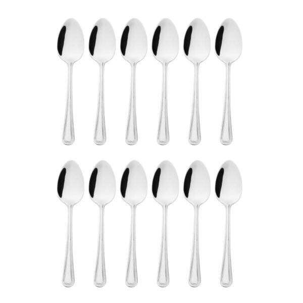 Olympia Bead Dessert Spoon St/St (Box 12) - Image 8