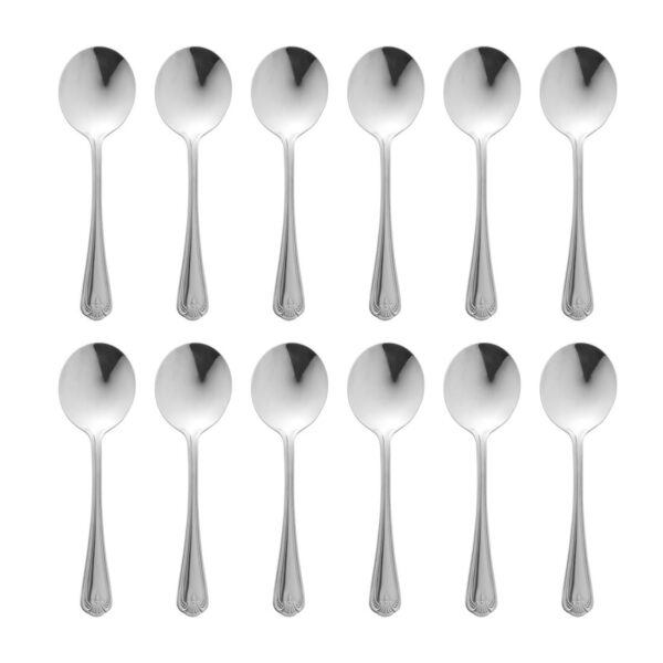 Olympia Jesmond Soup Spoon St/St (Box 12) - Image 3