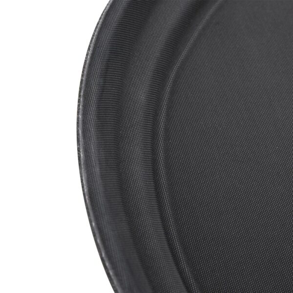 EDLP - Olympia Kristallon Anti-Slip Plastic Oval Tray Black - 686x560mm 27x22" - Image 3