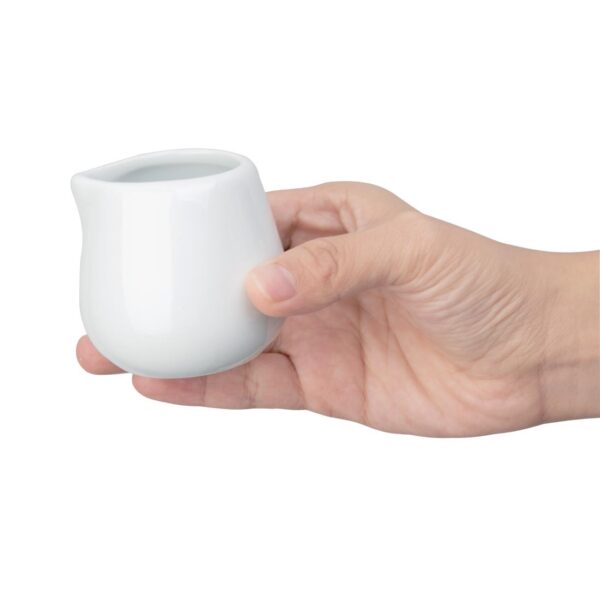 Olympia Whiteware Cream/Milk Jug - 3oz (Box 12) - Image 5
