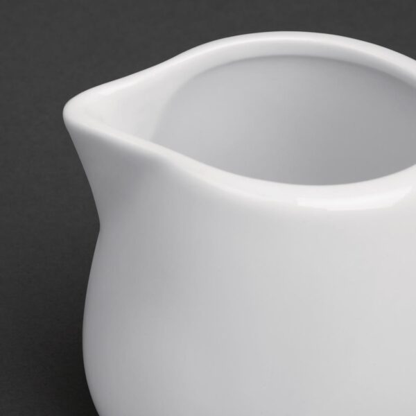 Olympia Whiteware Cream/Milk Jug - 8oz (Box 12) - Image 4