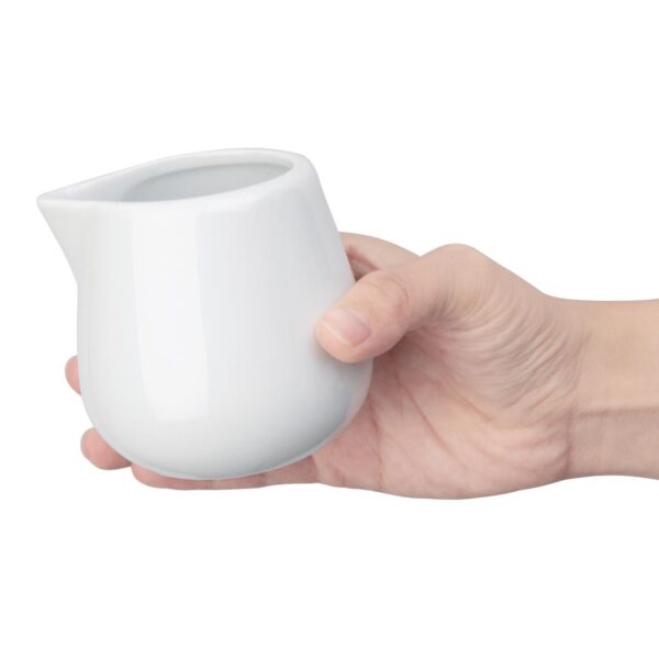 Olympia Whiteware Cream/Milk Jug - 8oz (Box 12) - Image 6