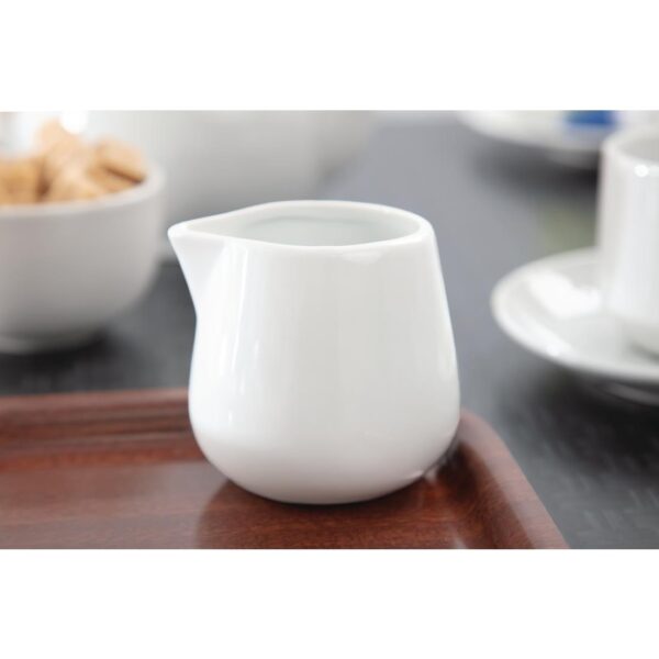Olympia Whiteware Cream/Milk Jug - 8oz (Box 12) - Image 9