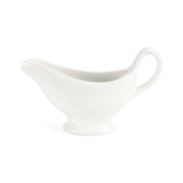 Olympia Whiteware Gravy Boat - 215ml 7.5oz (Box 6) - Image 2