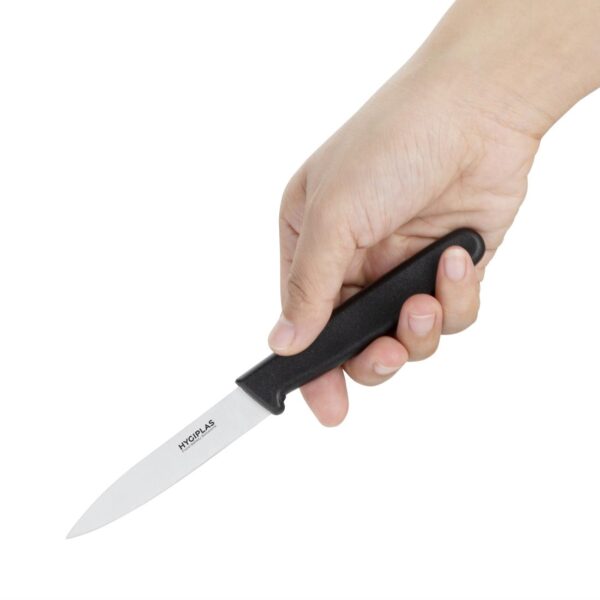 Hygiplas Paring Knife Black - 3" - Image 2