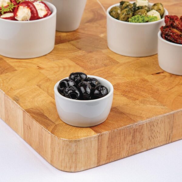 Olympia Whiteware Butter Pad - 6.25cm 2 1/2" (Box 12) - Image 5