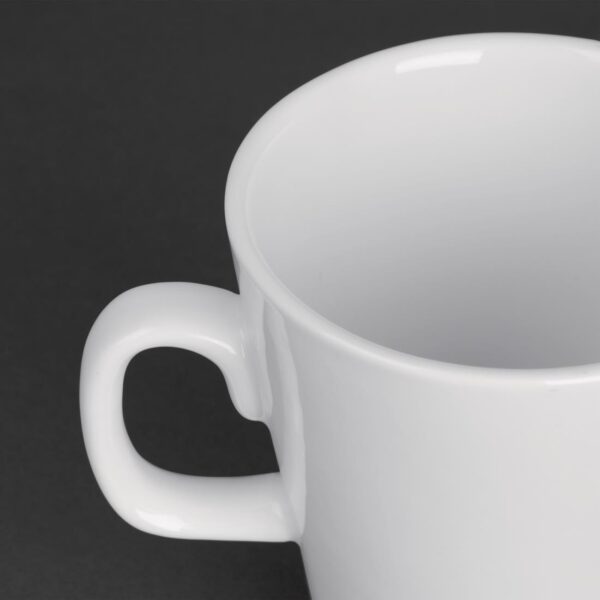 Olympia Whiteware Latte Mug - 310ml (Box 12) - Image 4