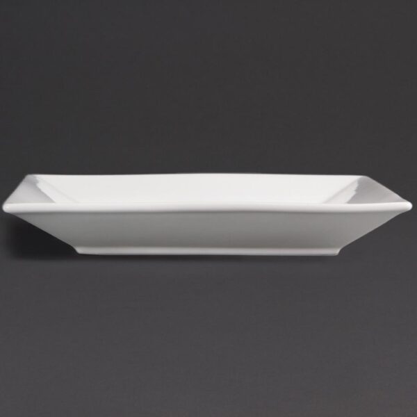 Olympia Whiteware Square Plate Wide Rim - 25cm 10" (Box 6) - Image 5