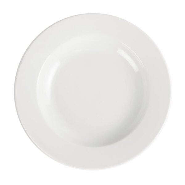 Olympia Whiteware Deep Plate - 27cm 10.75" (Box 6) - Image 4