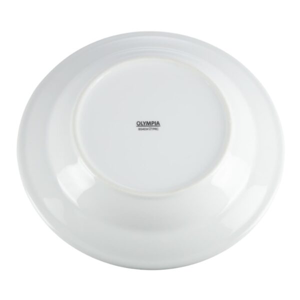 Olympia Whiteware Deep Plate - 27cm 10.75" (Box 6) - Image 5