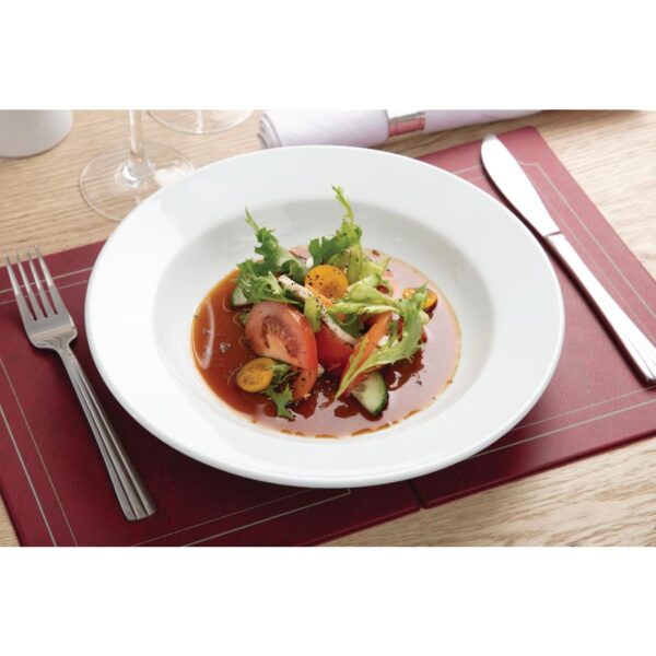 Olympia Whiteware Deep Plate - 27cm 10.75" (Box 6) - Image 7