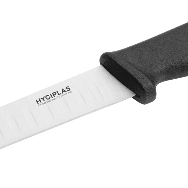 Hygiplas Utility Knife Scalloped Black - 5" - Image 3