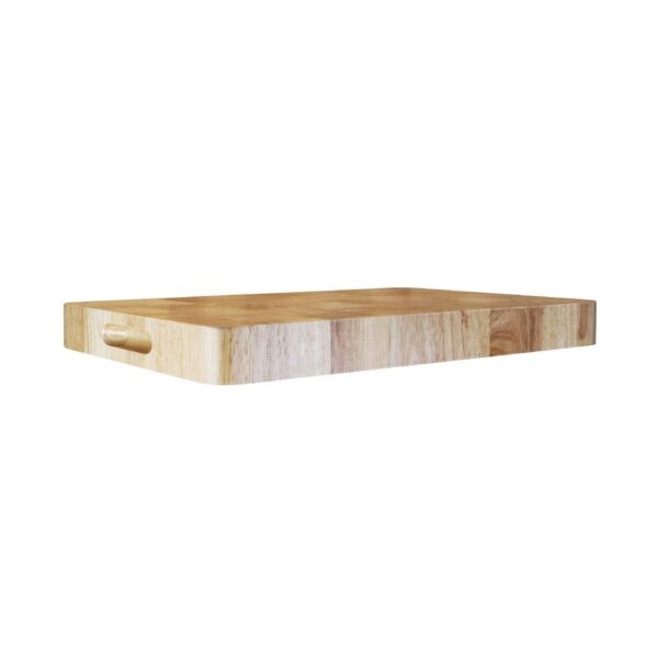 Vogue Rectangular Wooden Chopping Board Medium - 455x305x45mm - Image 7