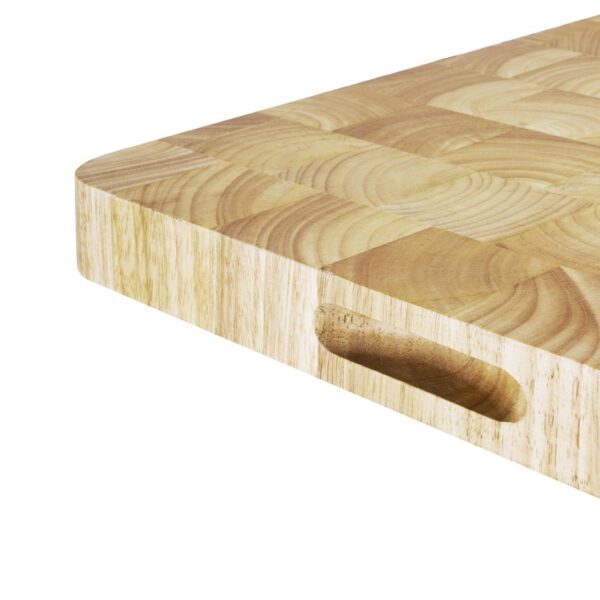 Vogue Rectangular Wooden Chopping Board Large - 610x455x45mm 24x18x1 3/4" - Image 3