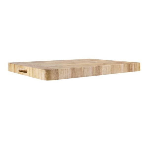 Vogue Rectangular Wooden Chopping Board Large - 610x455x45mm 24x18x1 3/4" - Image 7