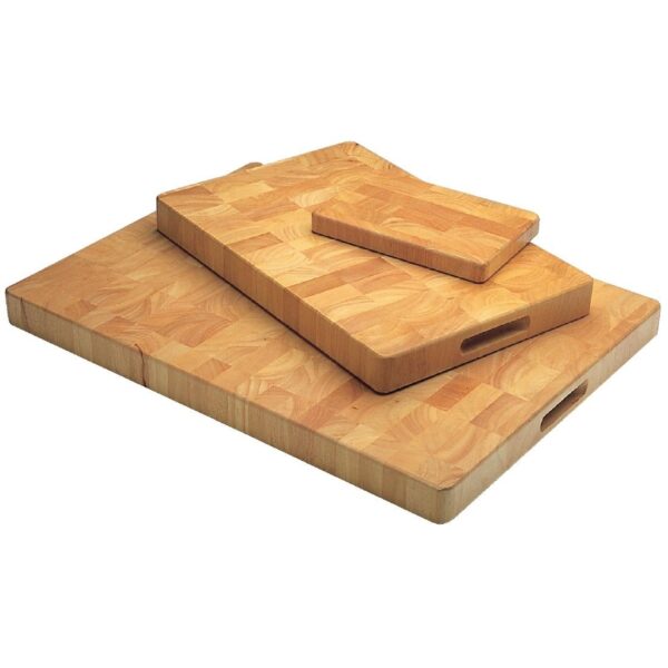 Vogue Rectangular Wooden Chopping Board Small - 230x150x25mm - Image 2