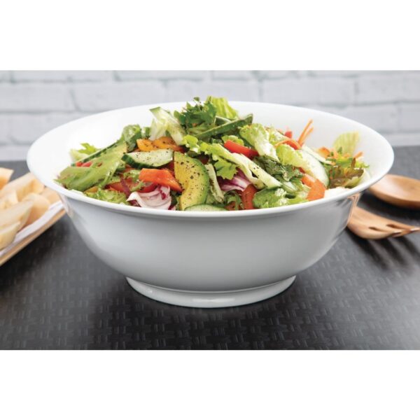 Olympia Whiteware Serving Platters Large Salad Bowl - 330mm 13" (Single) - Image 7