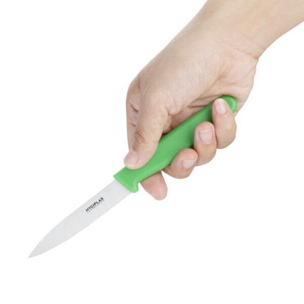 Hygiplas Paring Knife Green - 3" - Image 2