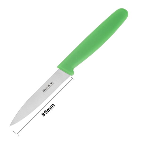 Hygiplas Paring Knife Green - 3" - Image 5