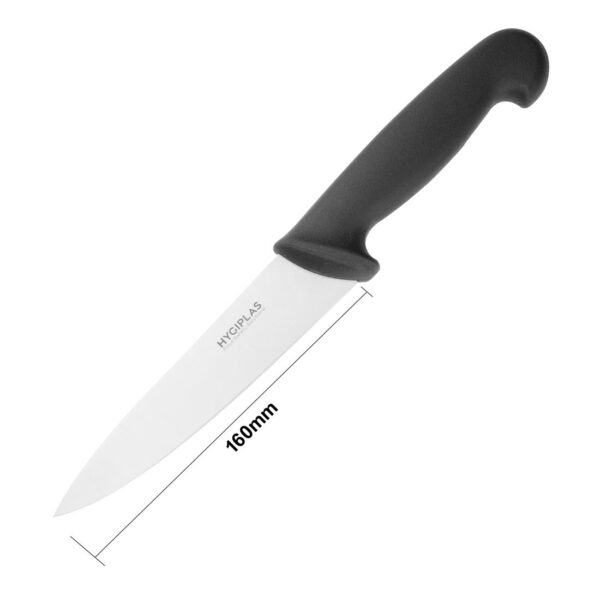 Hygiplas Cooks Knife Black - 159mm - Image 5