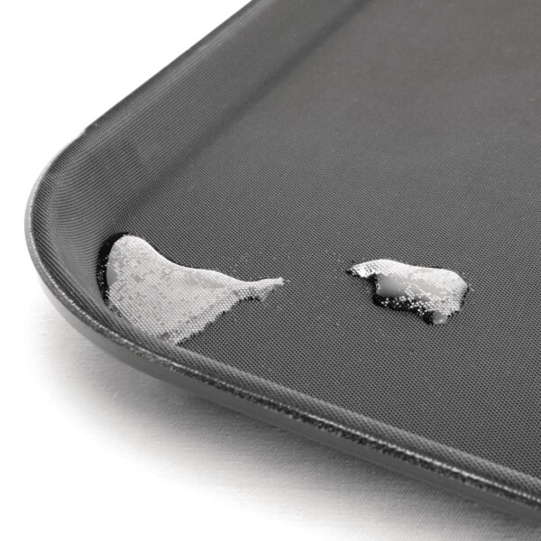 Olympia Kristallon Rectangular Tray Black Anti-Slip Plastic 380x510mm - Image 3