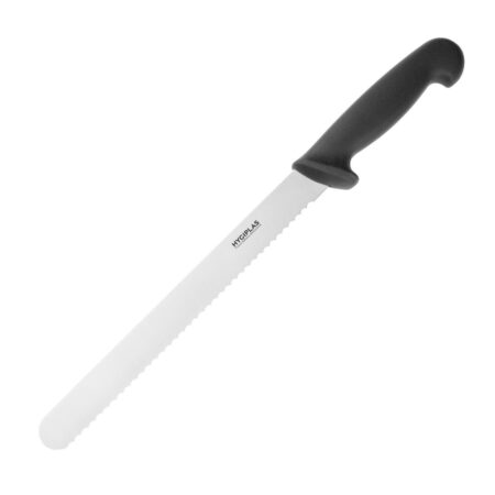 Hygiplas Slicer Serrated Black - 10"