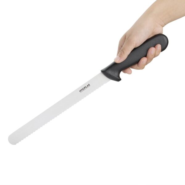 Hygiplas Slicer Serrated Black - 10" - Image 2