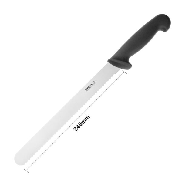 Hygiplas Slicer Serrated Black - 10" - Image 5