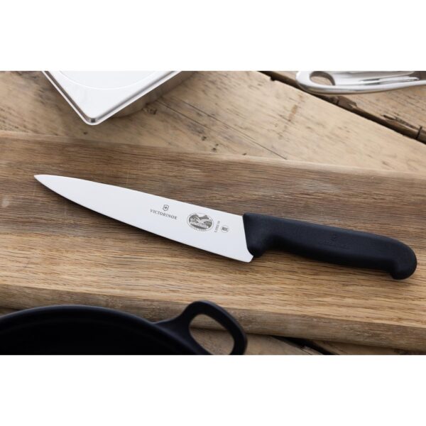 Victorinox Cooks Carving Knife Straight Edge Black - 19cm - Image 6