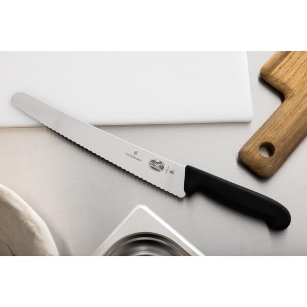 Victorinox Pastry Knife Wavy Edge Black - 26cm - Image 6