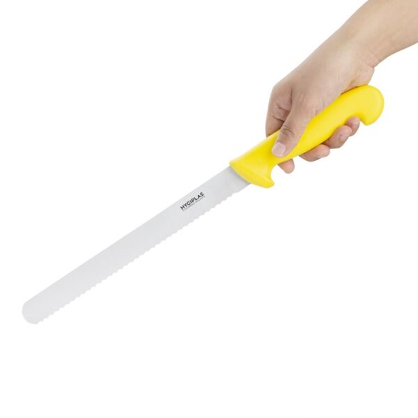 Hygiplas Slicer Serrated Yellow - 10" - Image 2