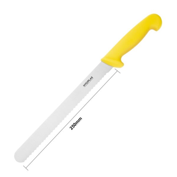 Hygiplas Slicer Serrated Yellow - 10" - Image 5