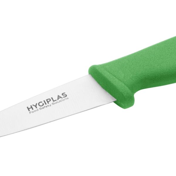 Hygiplas Paring Knife Green - 3 1/2" - Image 3