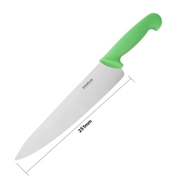 Hygiplas Cooks Knife Green - 254mm - Image 5