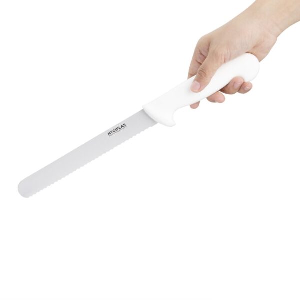 Hygiplas Bread Knife White - 8" - Image 2