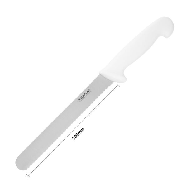 Hygiplas Bread Knife White - 8" - Image 5