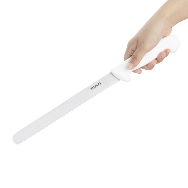 Hygiplas Slicer Serrated White - 10" - Image 2