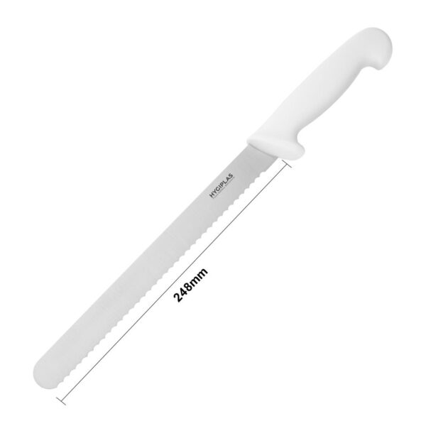 Hygiplas Slicer Serrated White - 10" - Image 5