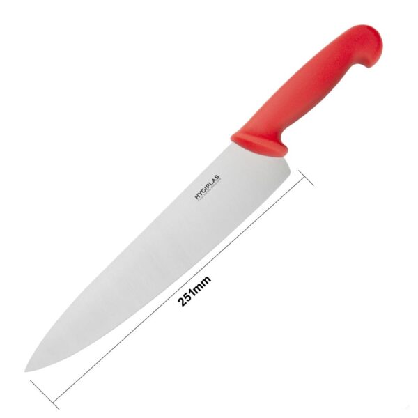 Hygiplas Cooks Knife Red - 254mm - Image 5