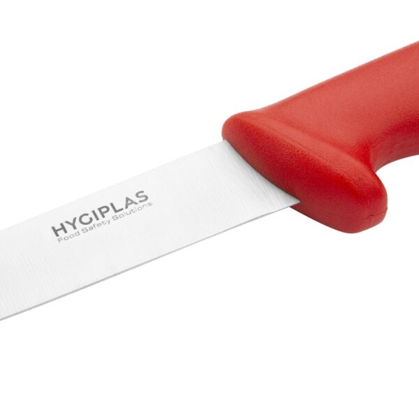 Hygiplas Boning Knife Stiff Blade Red - 6" - Image 3