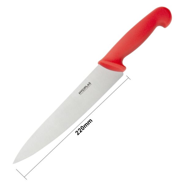 Hygiplas Cooks Knife Red - 8.5" - Image 5