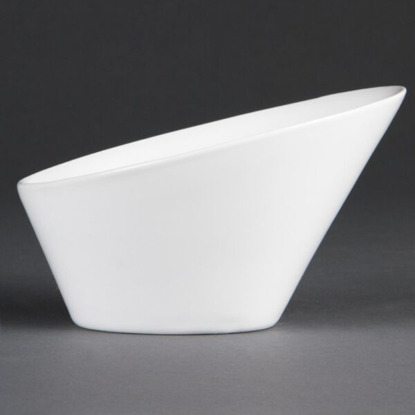 Olympia Whiteware Oval Sloping Bowl - 203x176mm 8x 1/4" 700ml (Box 3) - Image 3