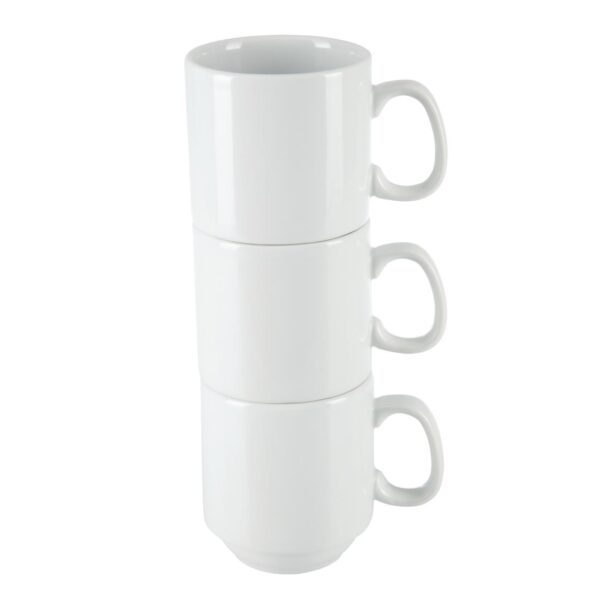 Olympia Whiteware Stacking Mug - 10oz (Box 12) - Image 6