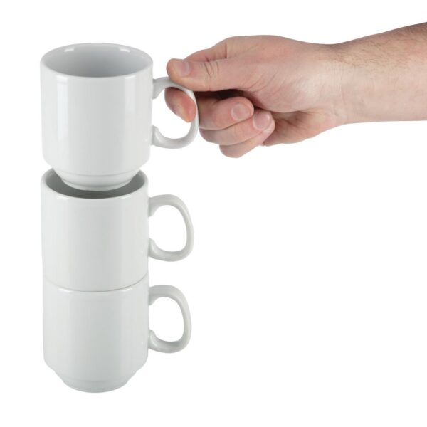 Olympia Whiteware Stacking Mug - 10oz (Box 12) - Image 7