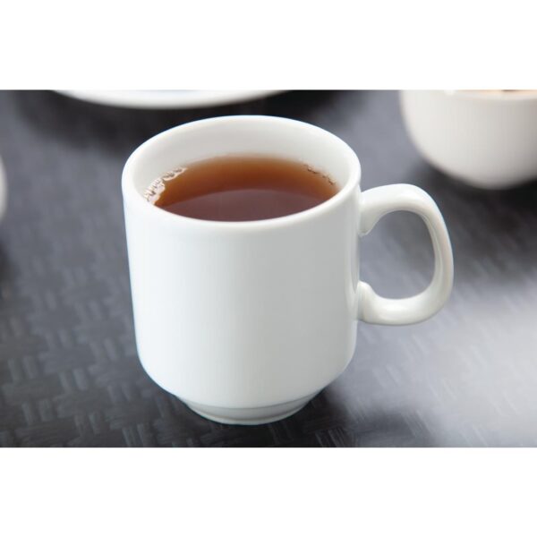 Olympia Whiteware Stacking Mug - 10oz (Box 12) - Image 8